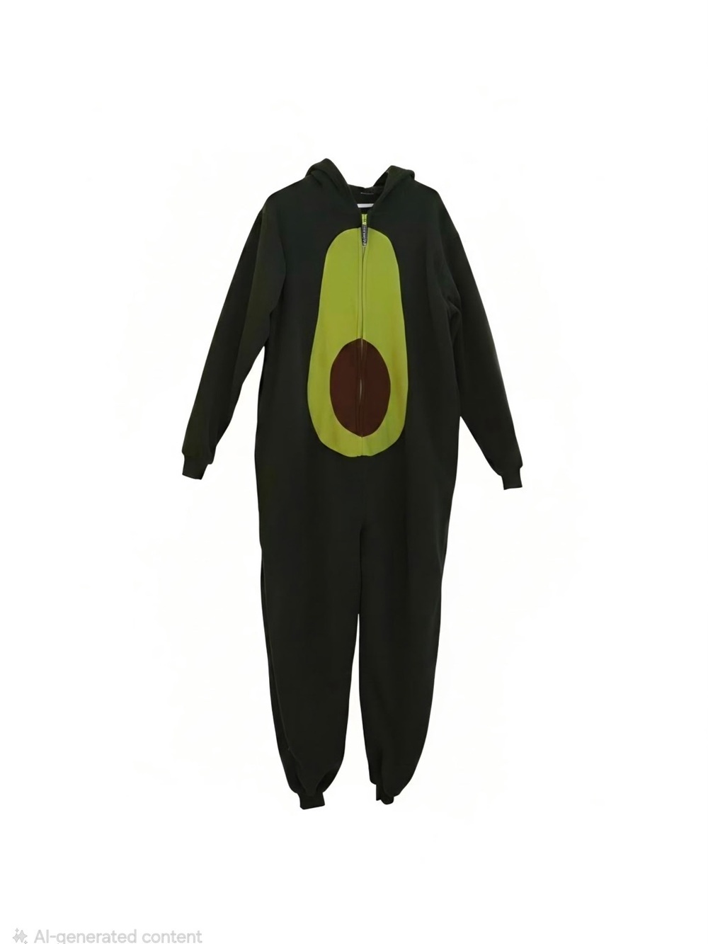 Avocado Hooded Onesie Pajama - Green